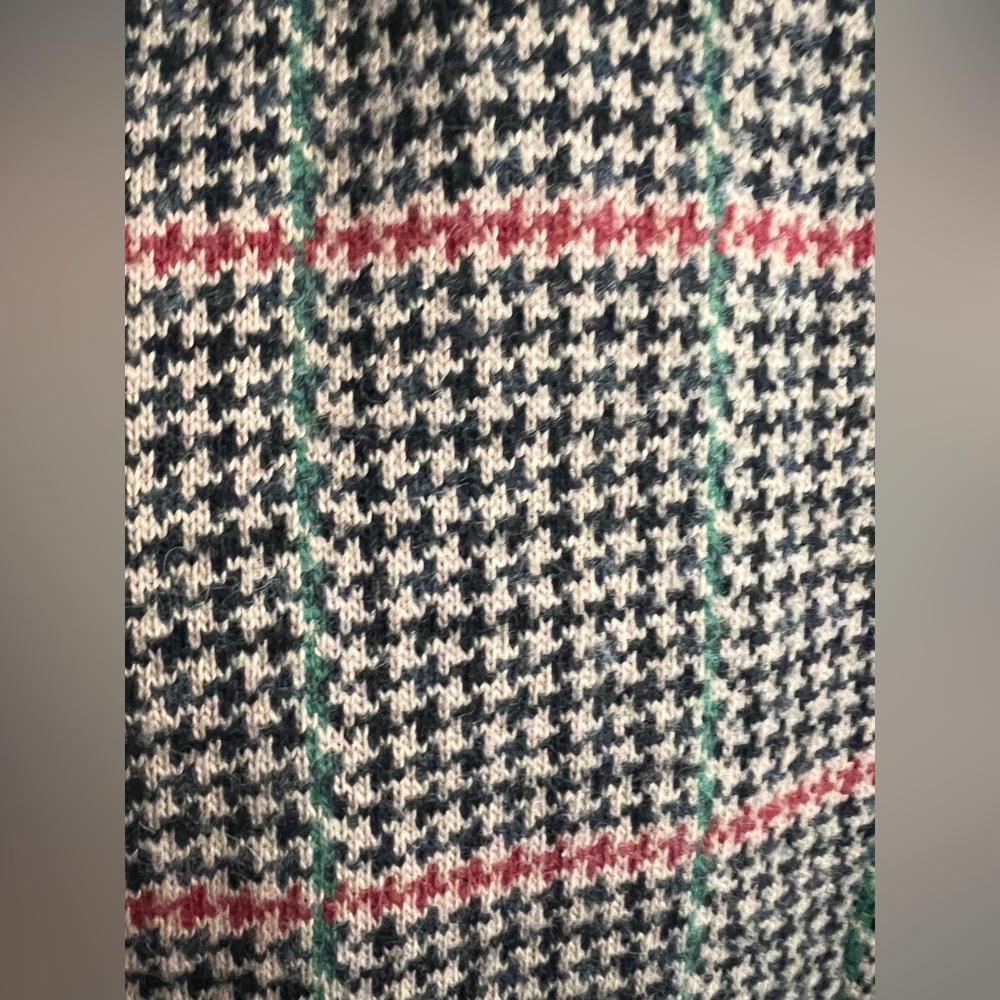 Lauren Ralph Lauren Plaid Houndstooth Blazer Tan Black Size L - Picture 7 of 11